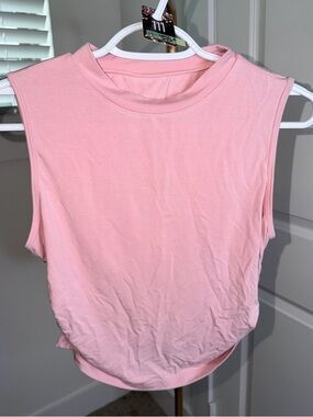 111. Halara Sleeveless Mock Neck Pink Women's Top